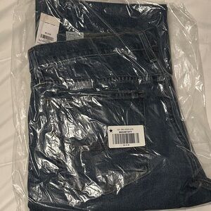 Hollister Men's Dark Blue Bootcut Jeans